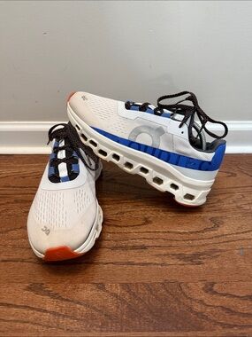 On Running Cloudmonster Frost/Cobalt Men's Athletic Shoes